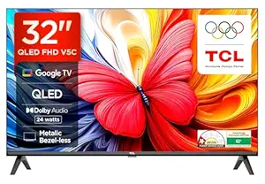 TCL 80 cms (32 inches) V5C Series Full HD Smart QLED Google TV 32V5C